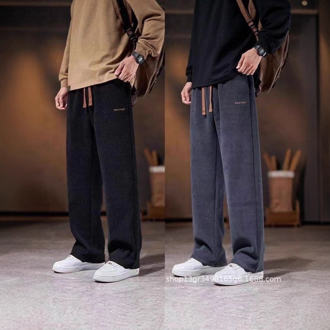 New Style Casual Pants for Men Chenille Casual Pants Spring/Autumn Sportswear American Trendy Versatile Corduroy Straight Leg