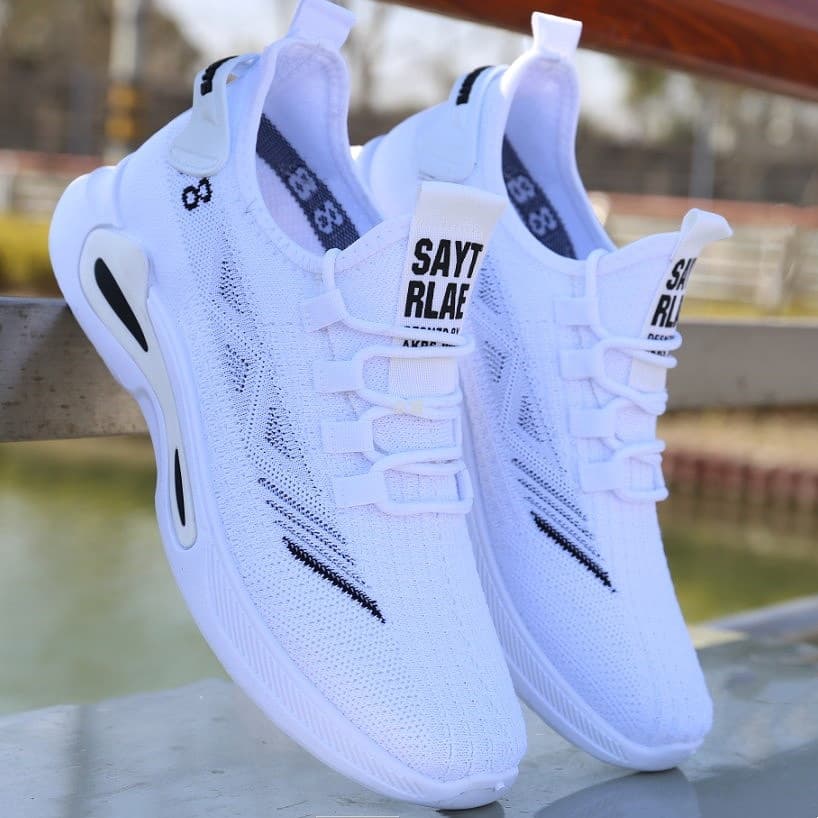 Men's new summer versatile casual shoes men's fly-woven mesh breathable shoes soft sole non-slip running shoes men's cloth shoes
