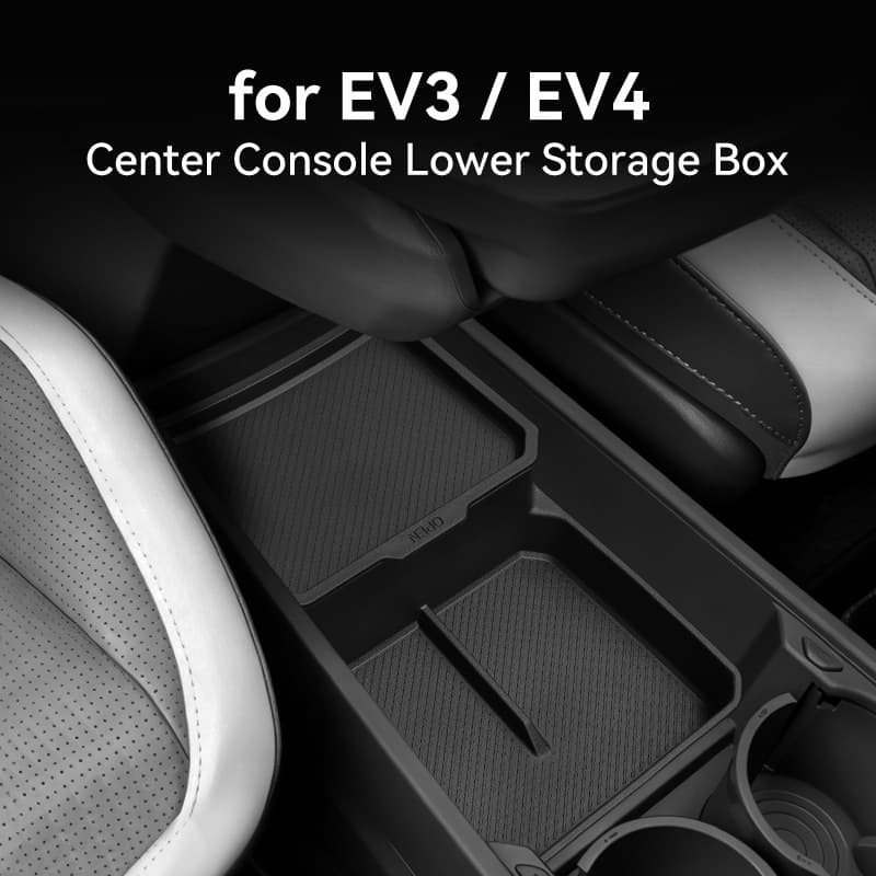 For 24-26 Kia EV3/EV4 Center Console Lower Box Car Storage Organizer Interior Accessory