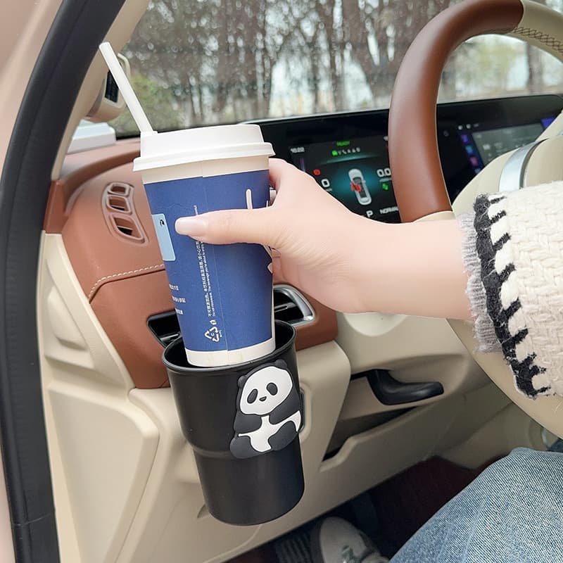 Car Cartoon Storage Box, Air Vent Cup Holder, Multifunctional Cup Holder for Women