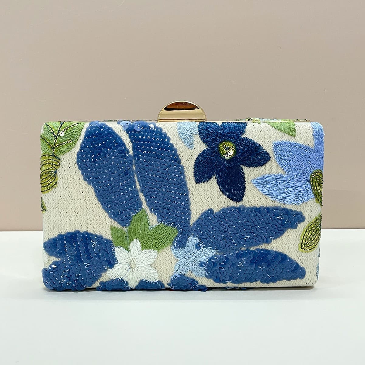 Cross-Border Evening Bag with Sequins Embroidery, Niche Design Women's Clutch Purse, Cheongsam Style Women's Bag