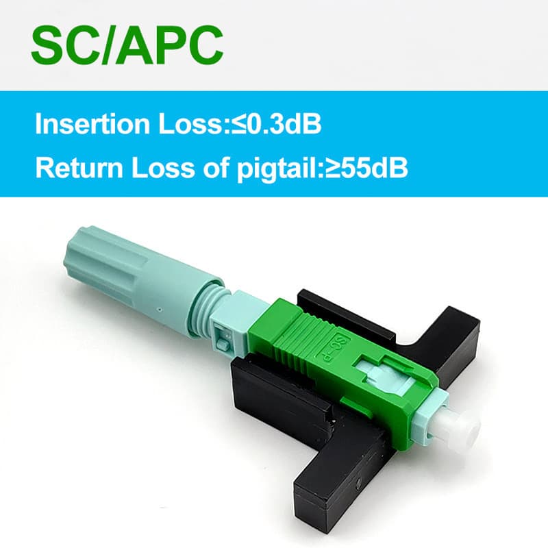 Export-grade SC/APC fiber optic quick connector, drop cable cold joint, optical cable cold splice coupler for bare fiber