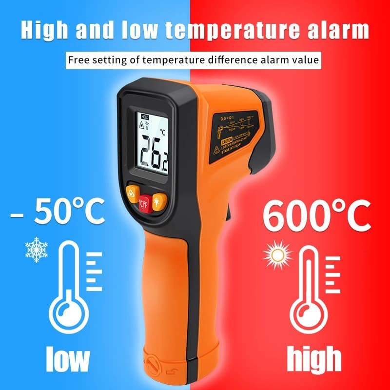 Cross-border T400 Non-contact Infrared Thermometer for Baking, BBQ, Air Conditioning, and Industrial Use