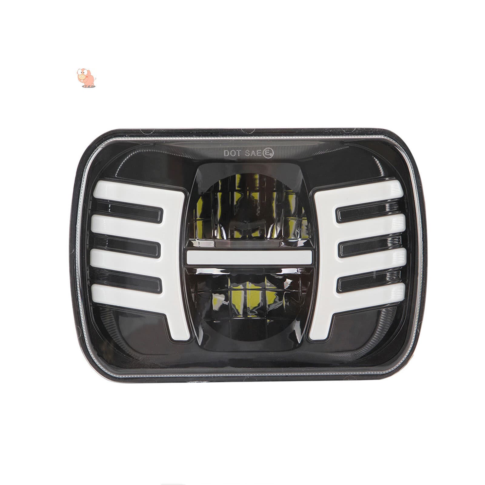 7 Inch Square Jeep Wrangler Headlight Motorcycle Truck Front Headlight Off-road Modified Light Bi-Beam LED Headlight