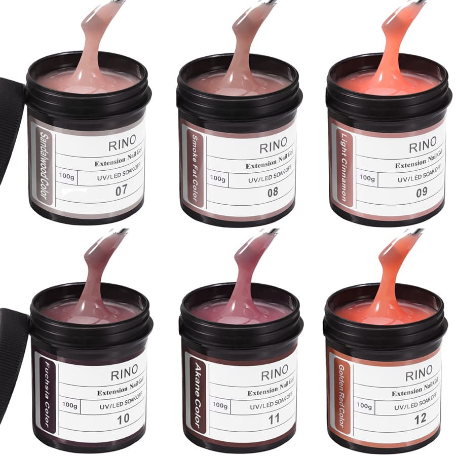 Large-Capacity Cross-Border Manicure Painless Nail Extension Gel Nude Color Gel Shaping Extension Reinforcement Construction Gel Five-In-One