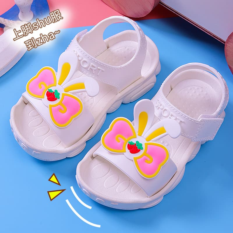 Girls' Princess Sandals, Summer Baby Beach Sandals, Kids' Sandals for 1-3 Years Old Toddler Soft Sole Walking Sandals