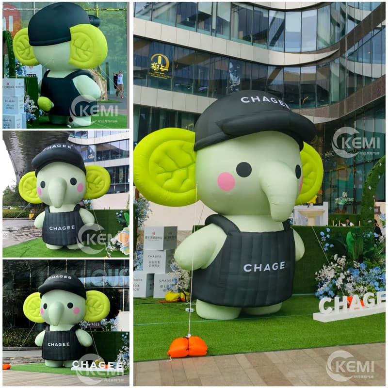 Water spray inflatable design inflatable creative cartoon water gun elephant inflatable outdoor commercial event presentation interactive device
