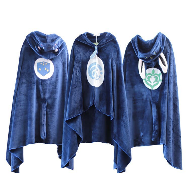 2D Merch Anime Cartoon Cosplay Clothing Jacket Cape Shoulder Cloak Plush Air Conditioning Blanket Quilt Autumn/Winter
