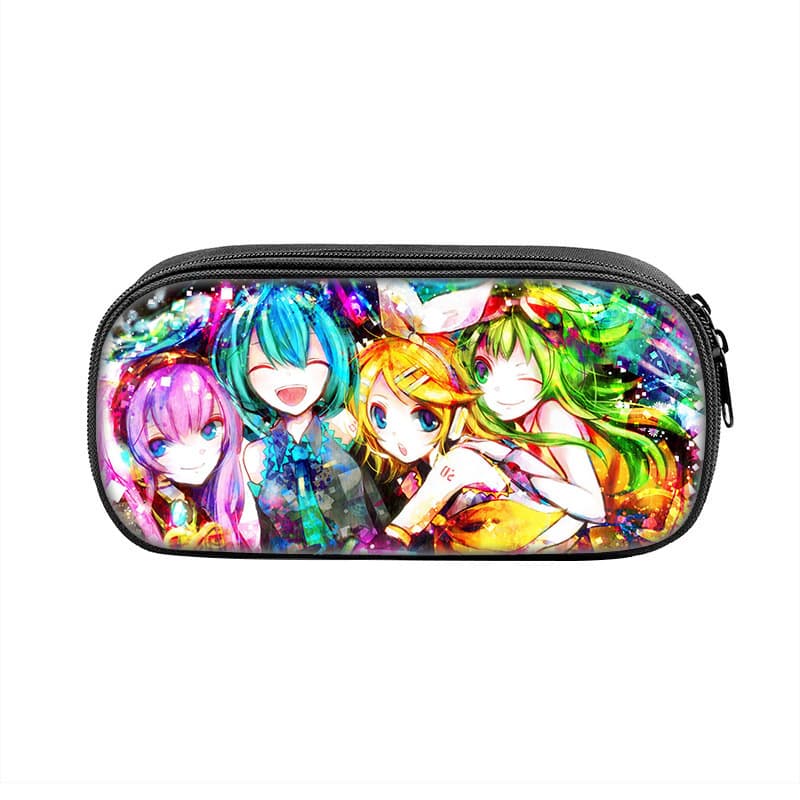 Hatsune Miku Pencil Case Miku Anime Merchandise Large Capacity Stationery Pencil Case for Students Factory Wholesale
