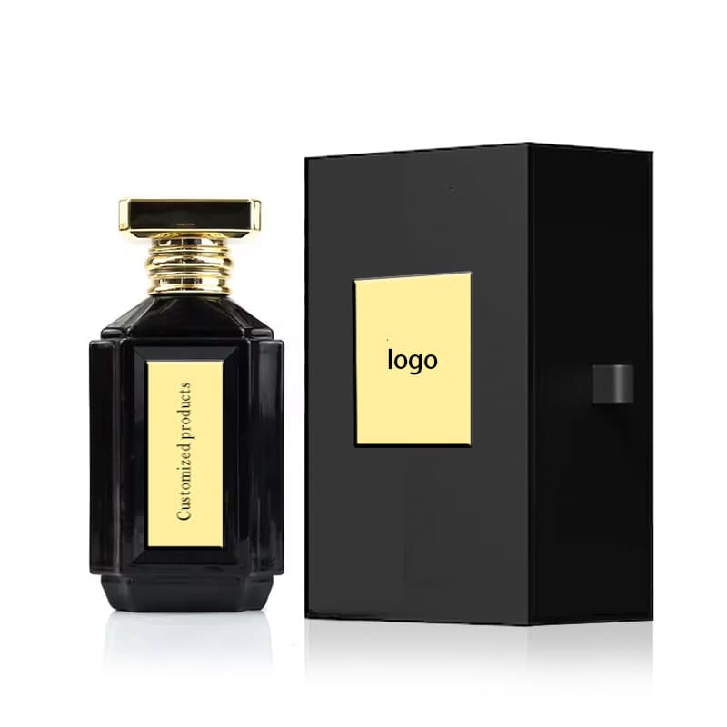 100ml Square Seven Clear Empty Glass Perfume Bottle with Box