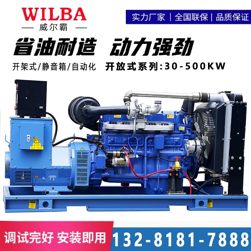 Weifang diesel generator set 30KW 50/100/200/300/500 kW high power silent 380V three-phase