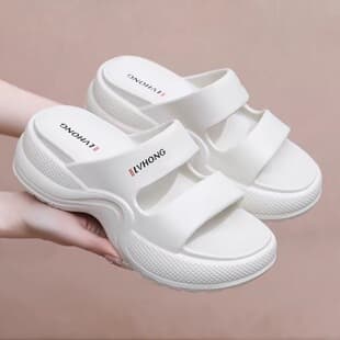New EVA Slippers for Women Summer Lightweight Home Thick-Soled Height-Increasing Comfortable Fashion Casual Indoor Outdoor Slides