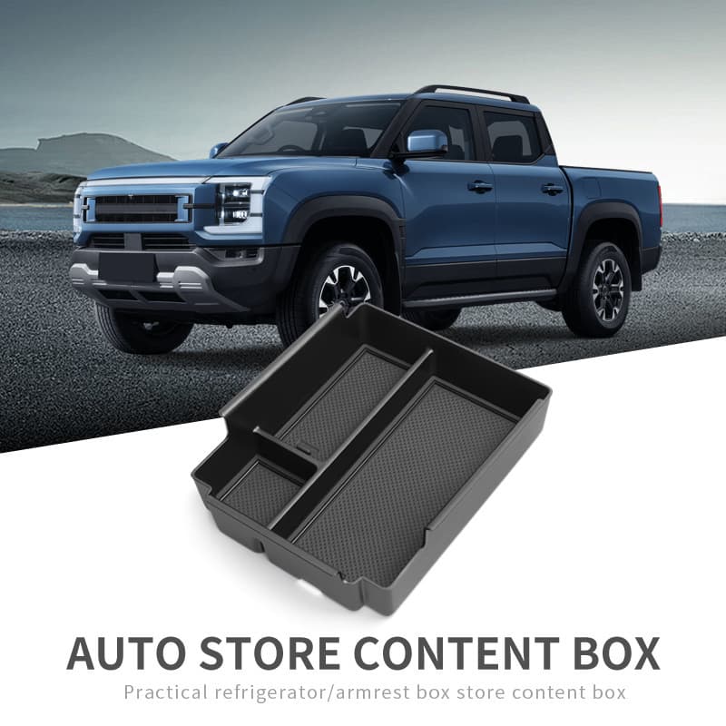 For BYD Shark Pickup Shark 6 Center Console Armrest Storage Box Organizer Accessories