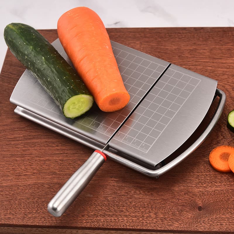 Factory Stock Stainless Steel Cheese Slicer with Scale, Home Baking Tool Butter Cheese Divider