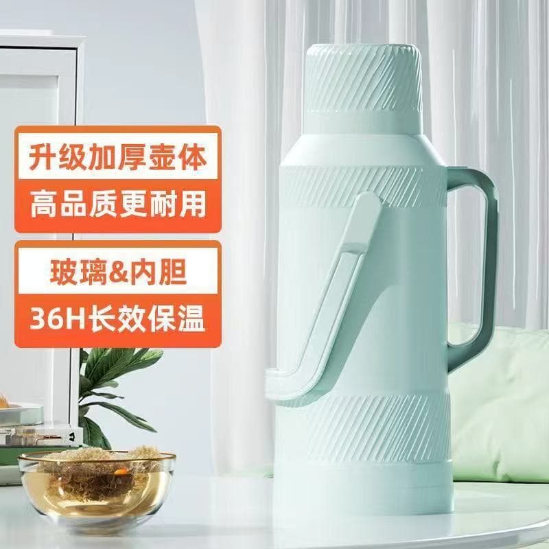 Old-Fashioned Household Thermos Kettle for Students' Dormitory Use, Plastic Large-Capacity Hot Water Bottle, Insulated Thermos, Default Without [Additional Features]