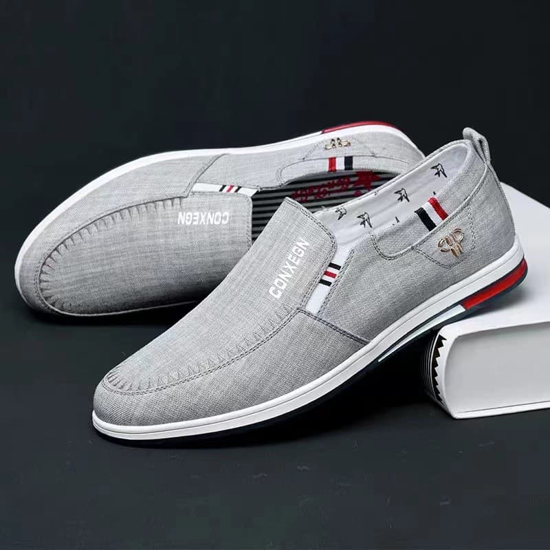 Men's Shoes Spring 2021 Old Beijing Cloth Shoes, Anti-Odor Slip-On Canvas Shoes, Versatile Casual Shoes