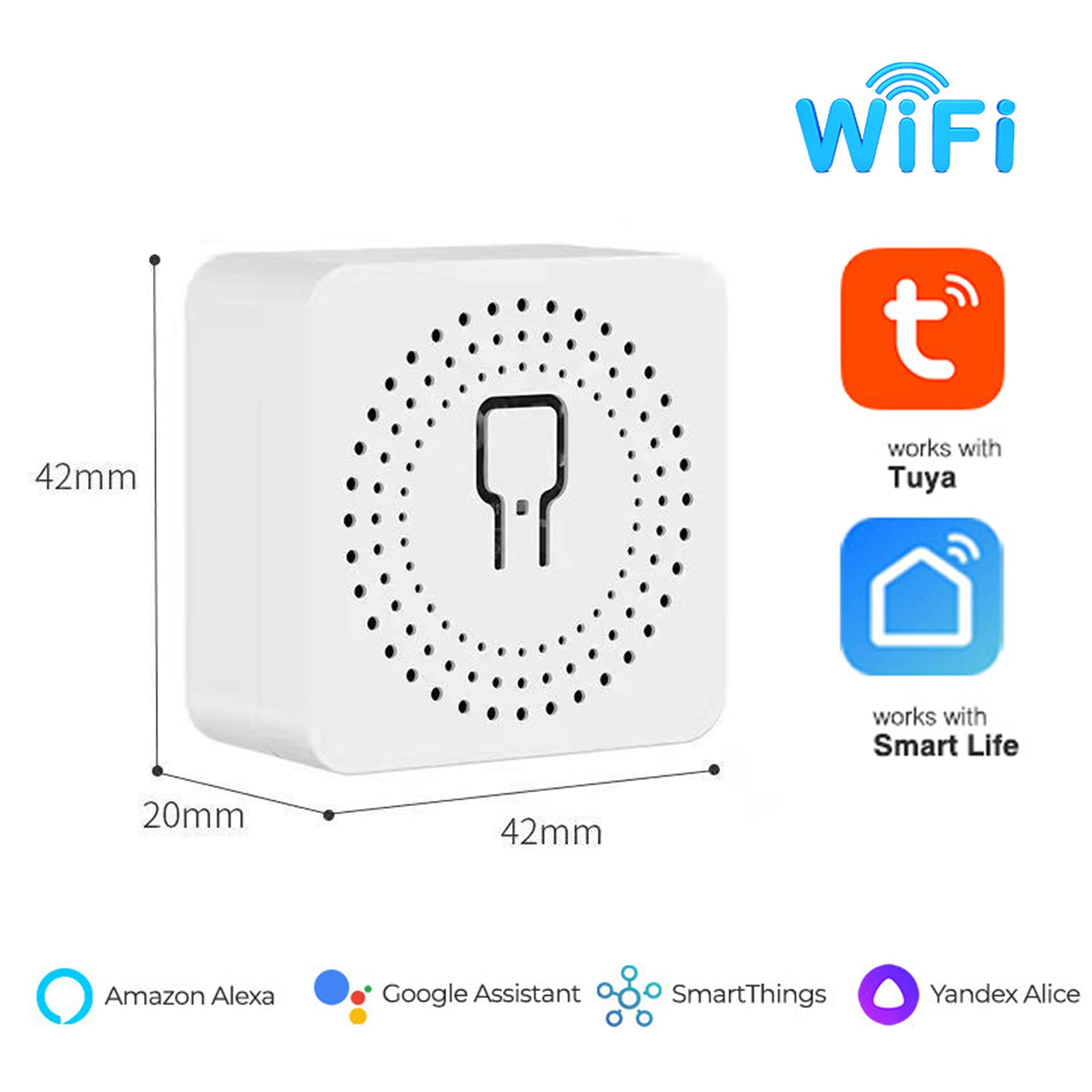 Mercado Libre Bestseller Mini Tuya WiFi Smart Relay, In-Wall Smart Voice APP Switch