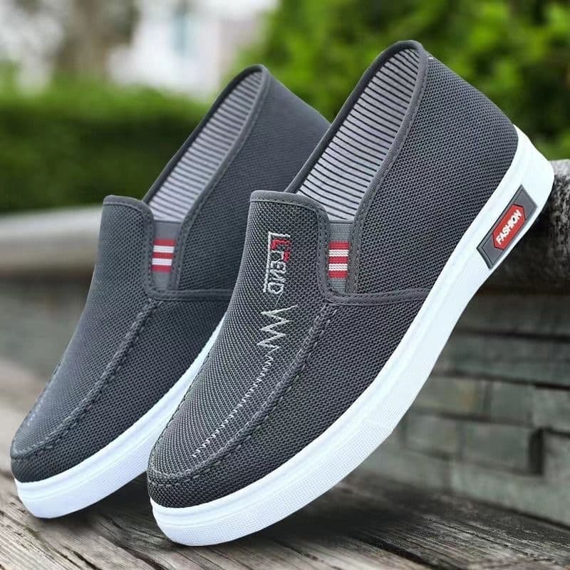 Spring Old Beijing Cloth Shoes Non-slip Casual Cowhide Sole Breathable Canvas Shoes Low Heel Sports Work Shoes for Men