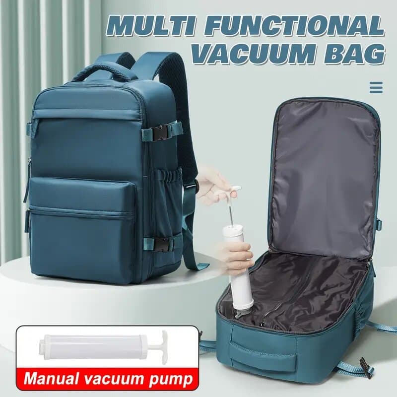 Vacuum multifunctional expansion backpack for men and women large capacity luggage outdoor bag water repellent large travel backpack