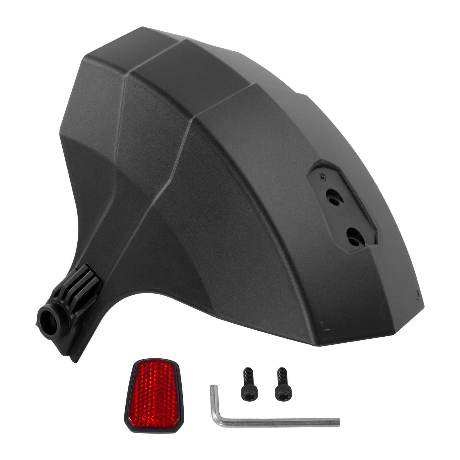 Thickened KuKirin G3/G4 scooter rear fender universal water shield with rear reflective lens