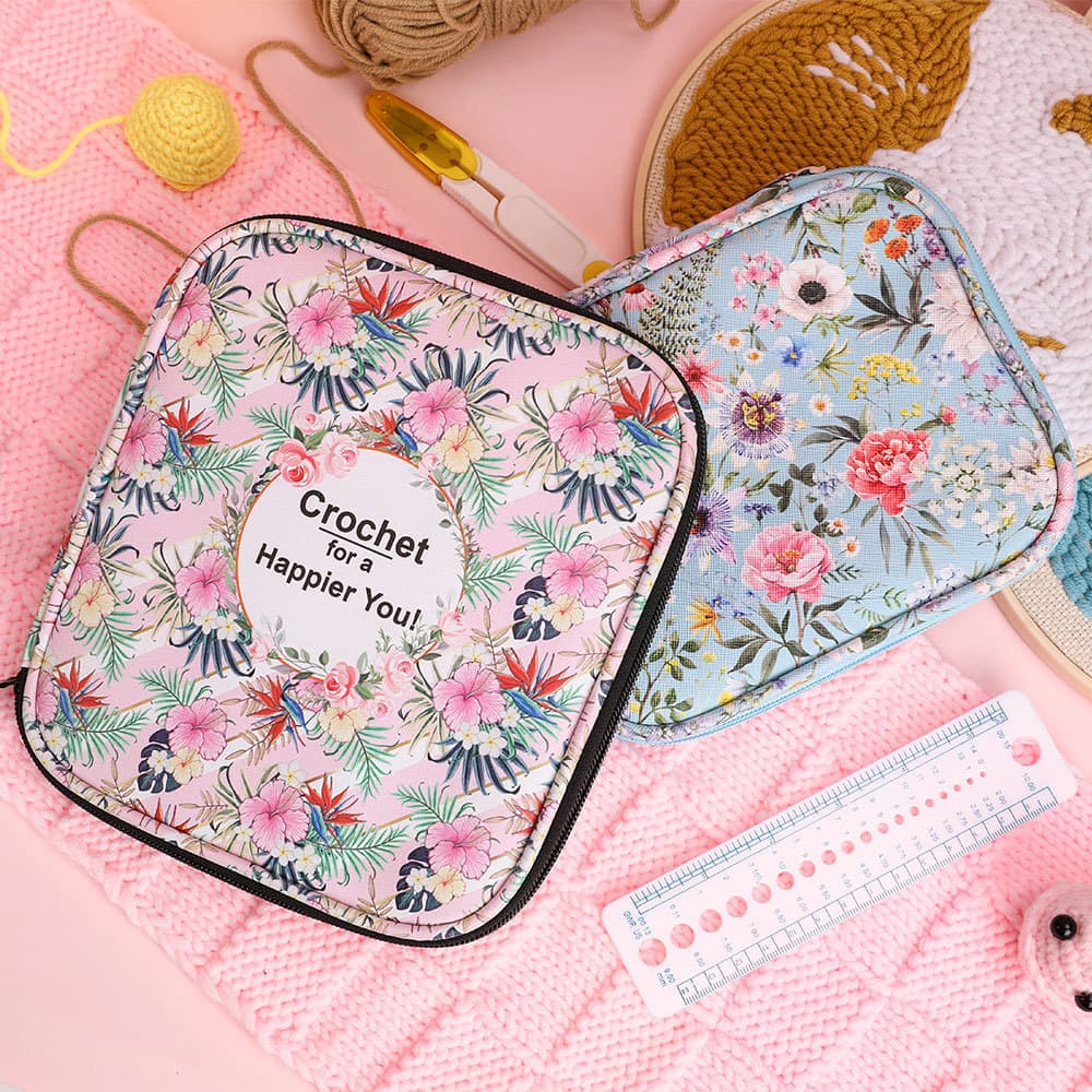 Cross-border woolen DIY knitting kit crochet storage bag hand knitted circular needle bag accessories tool storage bag