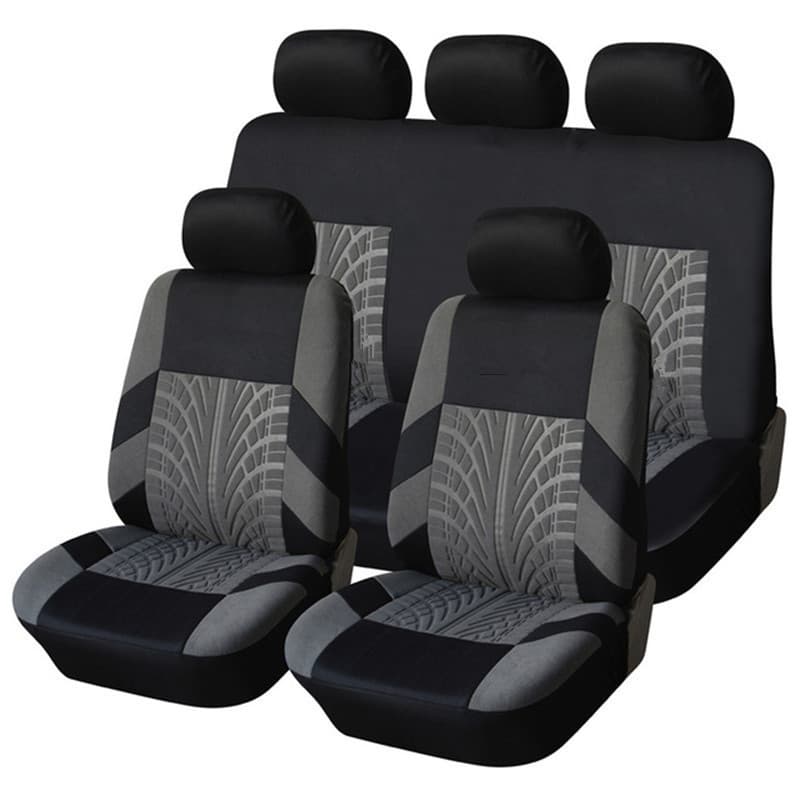 Universal car seat covers for cross-border trade, 9-piece/4-piece sets, 4mm/7mm foam polyester fabric, multiple colors