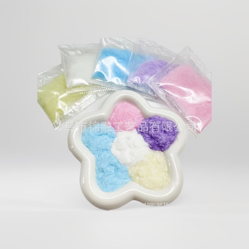 7-10g cat paw stress relievers, flocking powder, plush powder, DIY materials, machine packaging wholesale, cat paw toy wholesale.