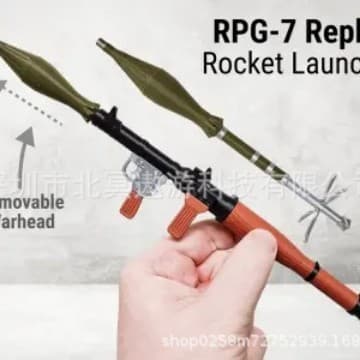 RPG-7 Rocket Launcher Model 3D Printed 1/6 Scale RPG-7 Rocket Launcher