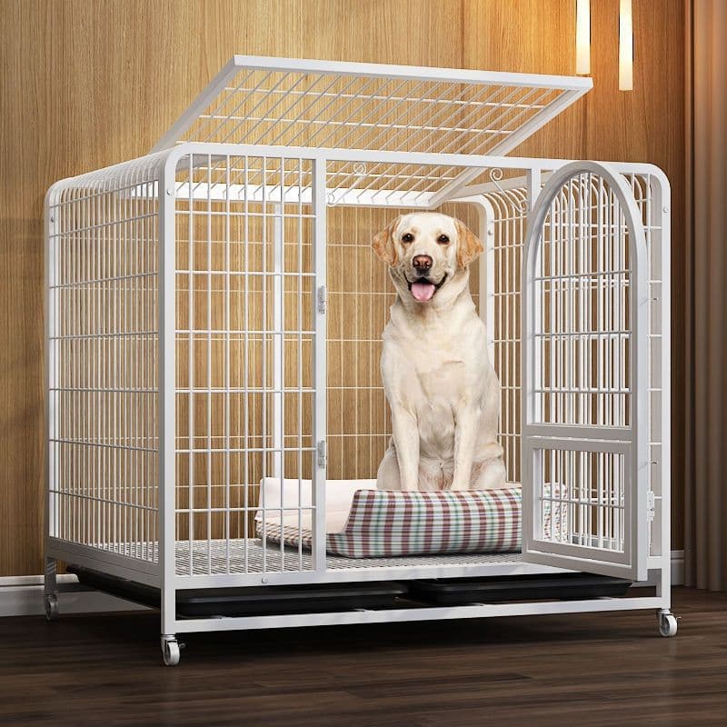 Dog kennel, large kennel, dog cage, pet, small dog, Corgi, medium-sized dog with toilet, separated household dog villa