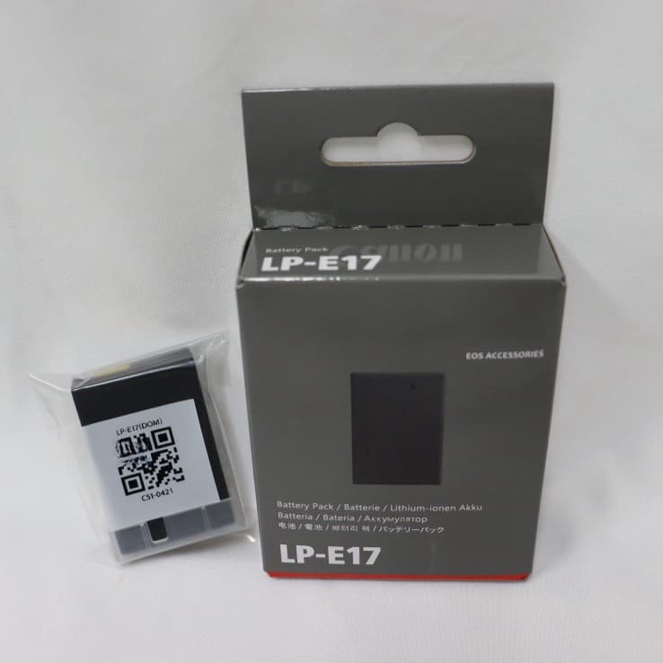 E17 Camera Fully Decoded Battery for R50, R8, RP, 850D, 77D, M6M3, etc., Lithium Battery LP-E17