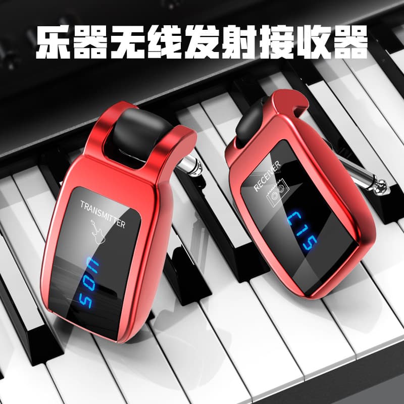 Wireless Electric Guitar Transmitter Receiver Audio Transmission System Microphone Bass Electric Bass