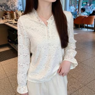 French Heavy Craft Hooded Long-Sleeve Lace Top for Women, Spring/Fall 2025 New Unique Beautiful Inner Layer Blouse