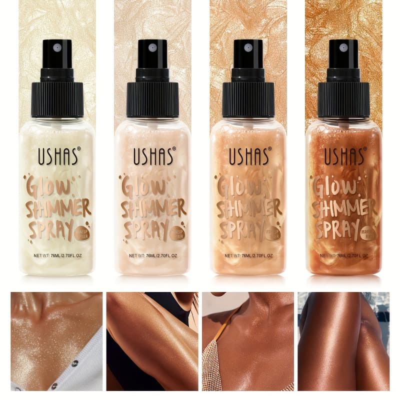 USHAS Cross-border In-stock Liquid Highlighter Brightening Foundation Concealer Long-lasting Waterproof Sweat-resistant Shimmer