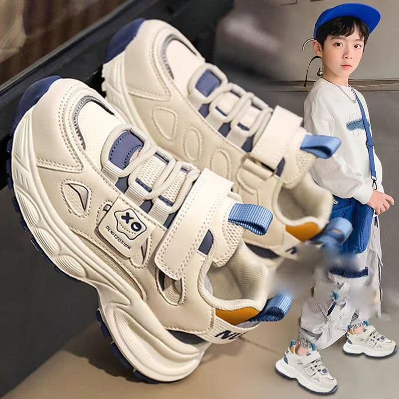 Boys' Autumn Trending Shoes 2025 Summer New Children's Breathable Sneakers Middle and Big Kids Fashion Casual Dad Shoes