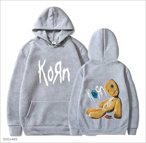 [Cross-border EU Size] Unisex Hoodie Cool Hip-Hop Karl Metal Pullover Sweatshirt Harajuku Style
