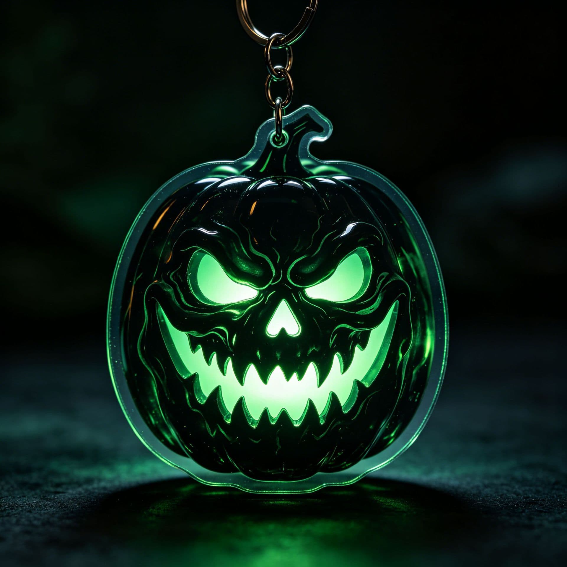 Cross-border Dark Style Halloween Series Acrylic Keychain Demon / Witch / Werewolf Horror Pendant