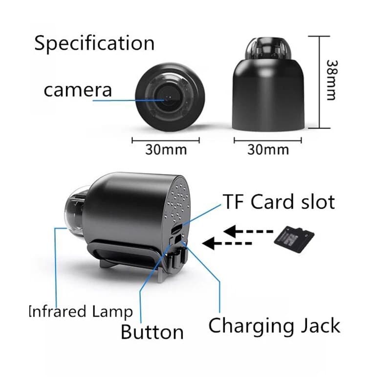 X5 Camera HD Wireless WiFi Camera Night Vision Surveillance Camera for Home Use X5 Camera