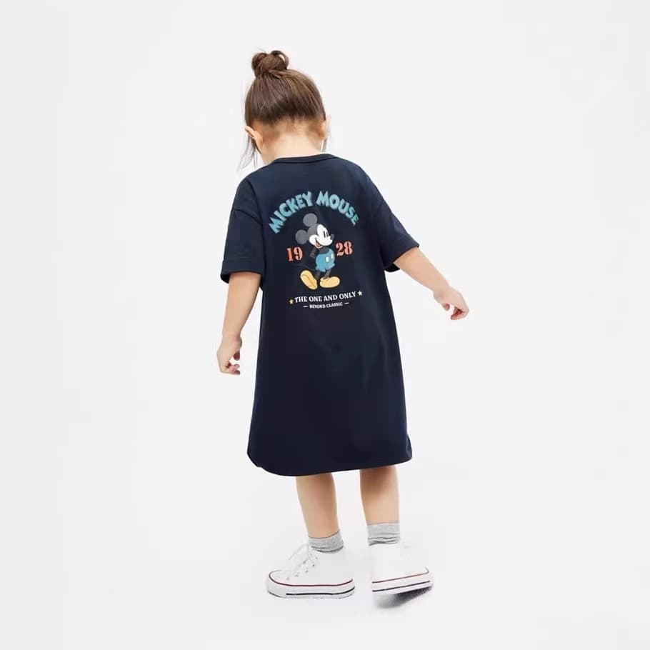2026 New Model Foreign Trade Cross-Border Girls' Pure Cotton Nightgown Summer Thin Short-Sleeved Home Wear Dress Princess Nightgown