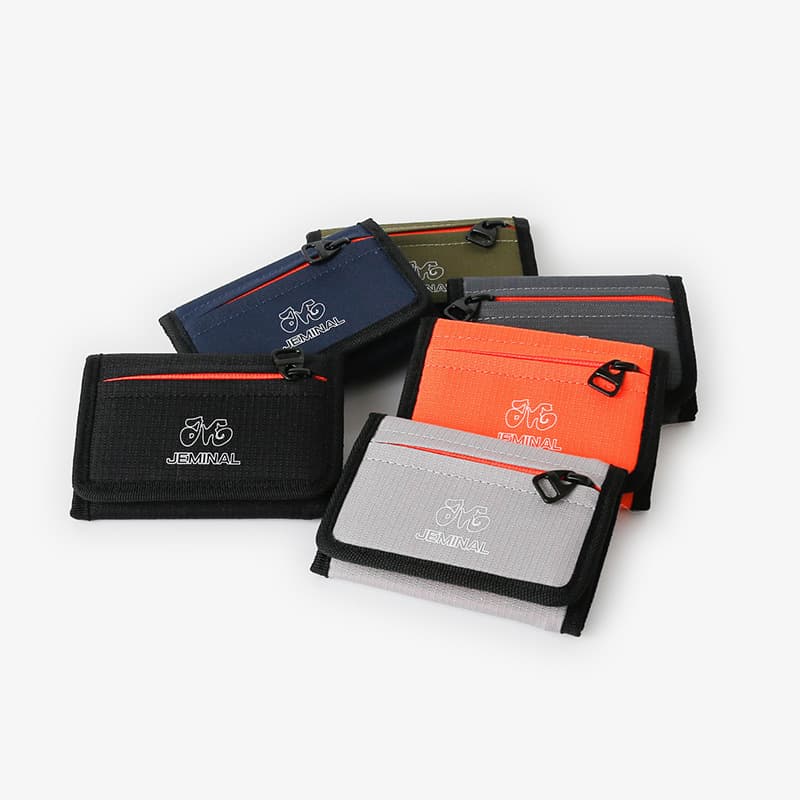 New Canvas Wallet Trendy Men Women Student Billfold Tri-fold Mini Korean Style Horizontal Youth Small Silver Wallet