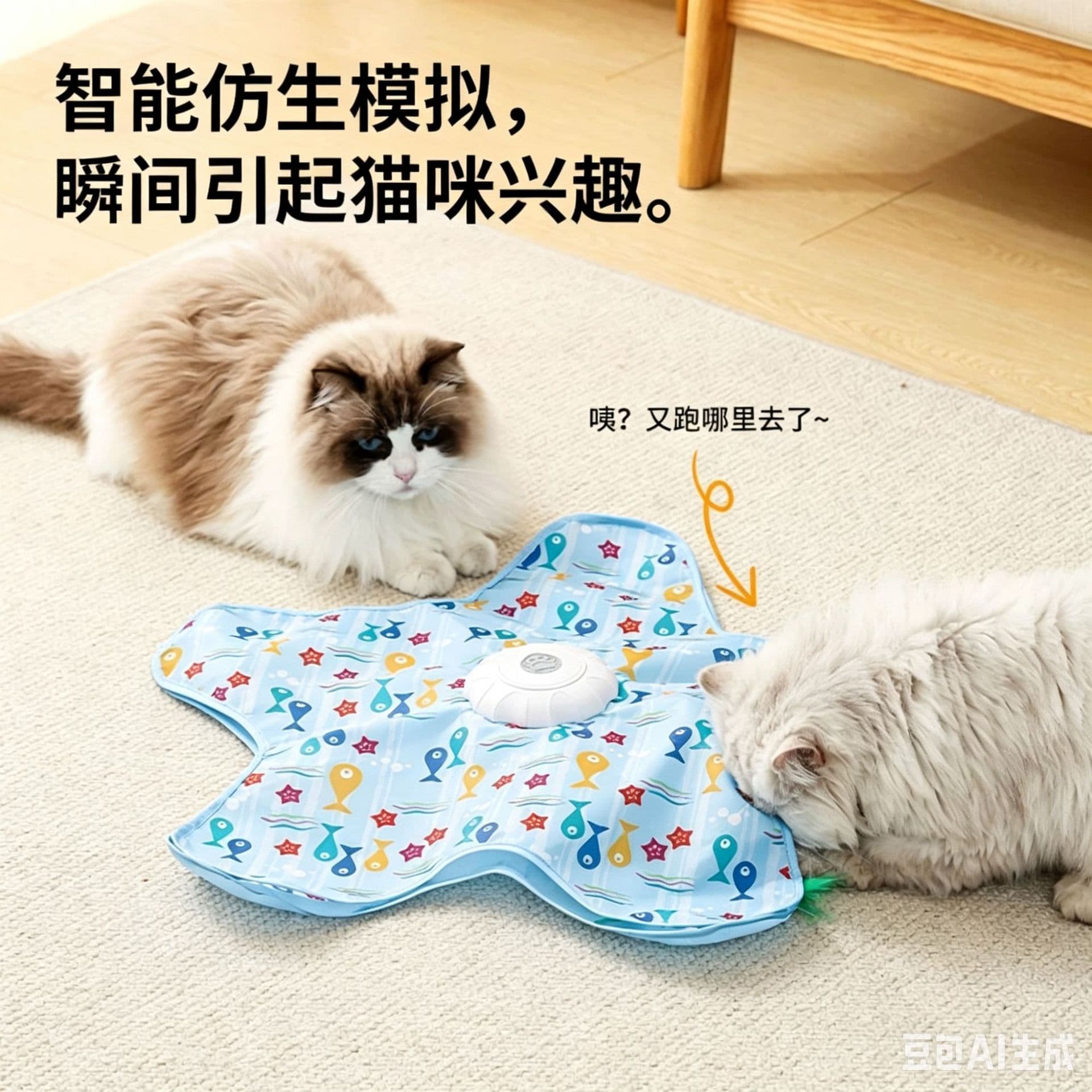Cross-border Cat Hunting Cover Sound Smart Rotating Dog Self-Entertainment Electric Automatic Cat Toy Pet Plaything
