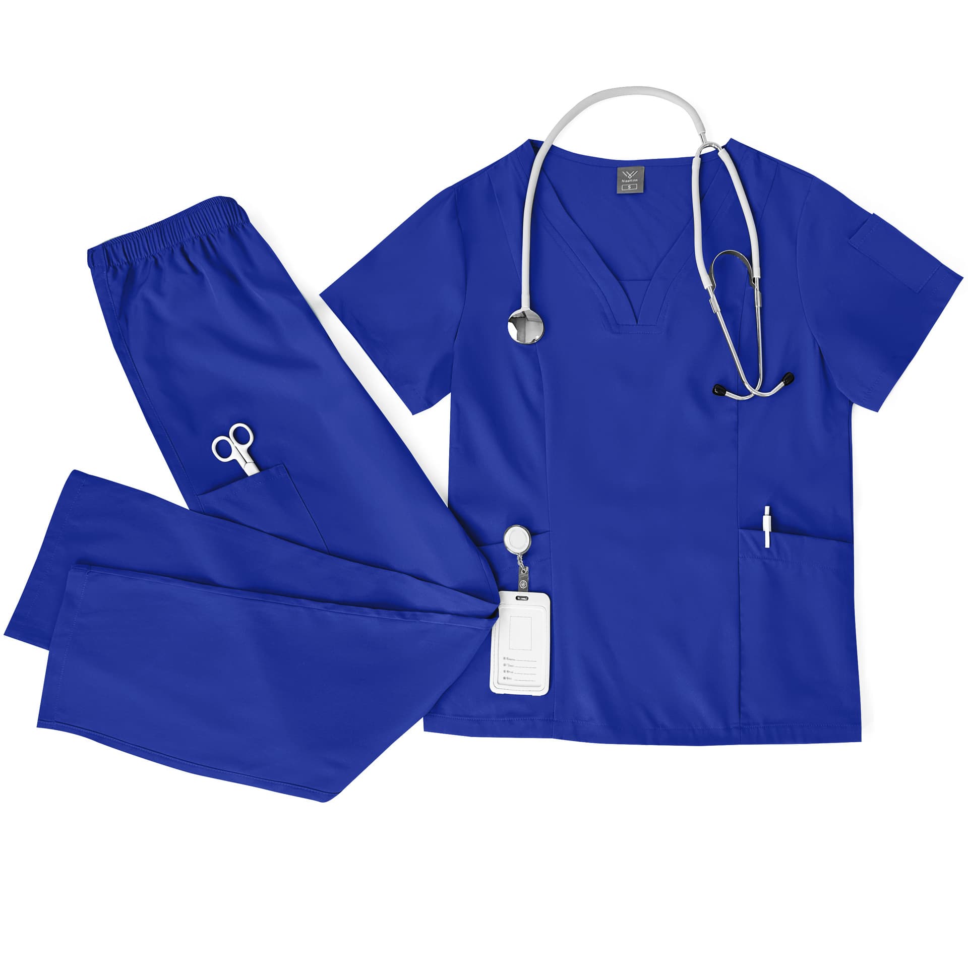 Cross-Border Spa Short-Sleeved Nurse Uniform Suit Quick-Drying Hand Washing Suit Surgical Isolation Gown Doctor Uniform Suit Nurse Uniform