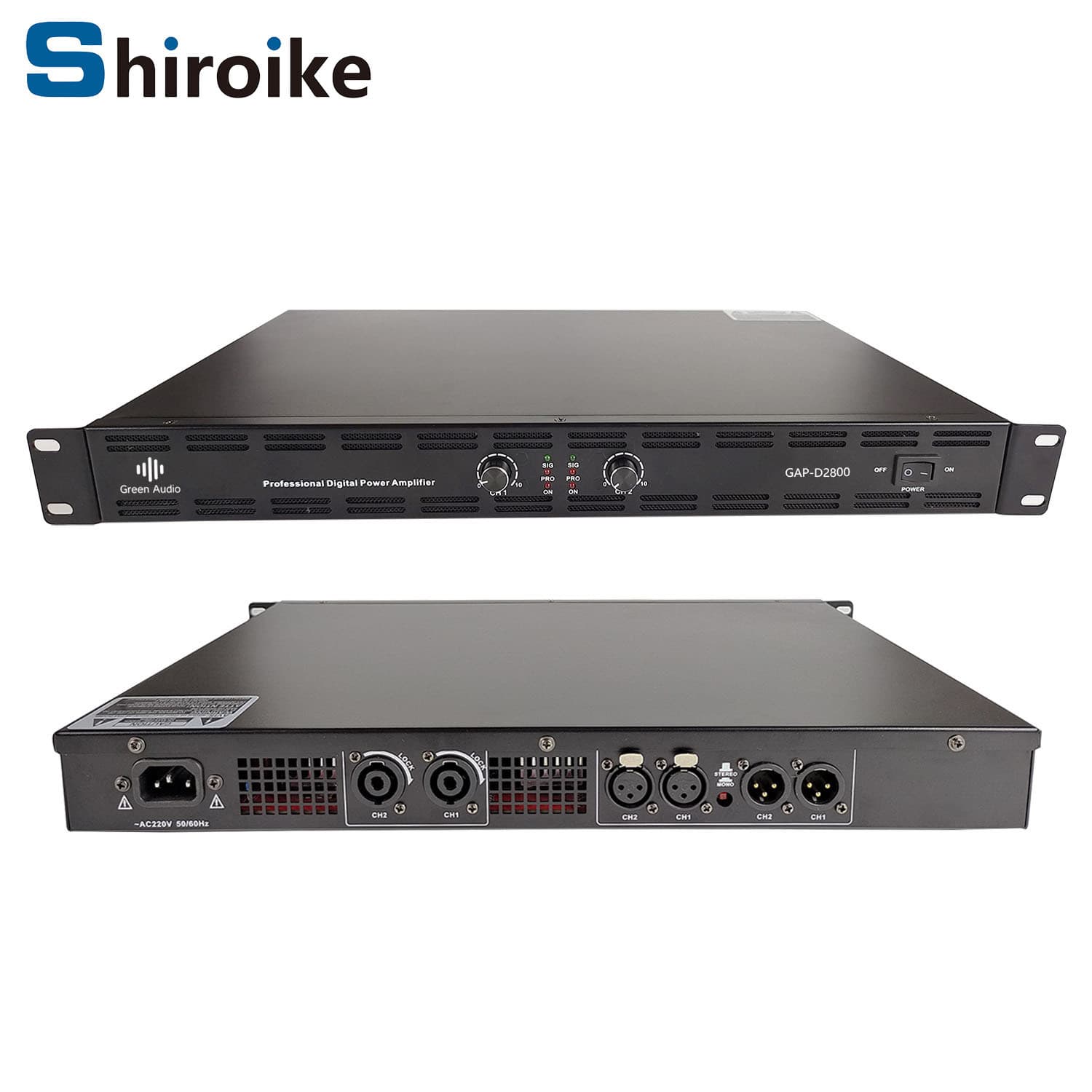 GAP-D2800B professional digital power amplifier 800W*2 4Ω power amplifier DJ stage high power