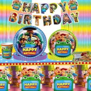 Cross-border Toy Story 5 Theme Birthday Party Decoration Disposable Paper Plates Cups Balloons Tableware Supplies