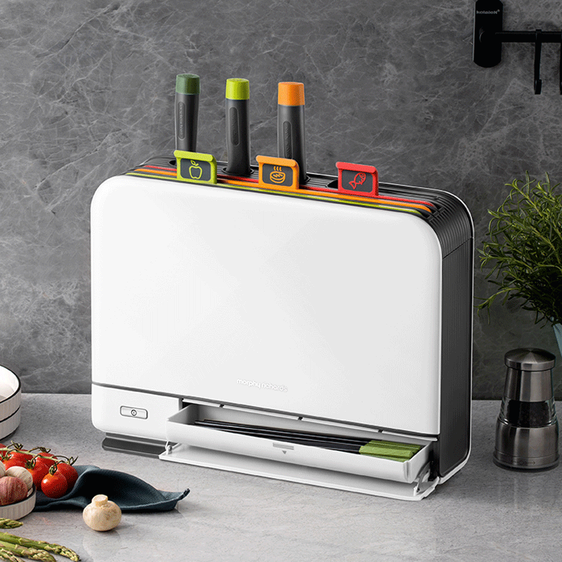 MR1001 Cutting Board and Knife Sterilizer, Compact Home Disinfection Knife Holder with Second-Generation Drying Function