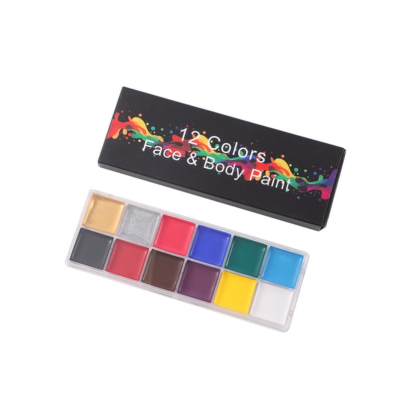 12-Color Body Paint Oil for Drama Performance Halloween Cross-Border Makeup Oil Wholesale
