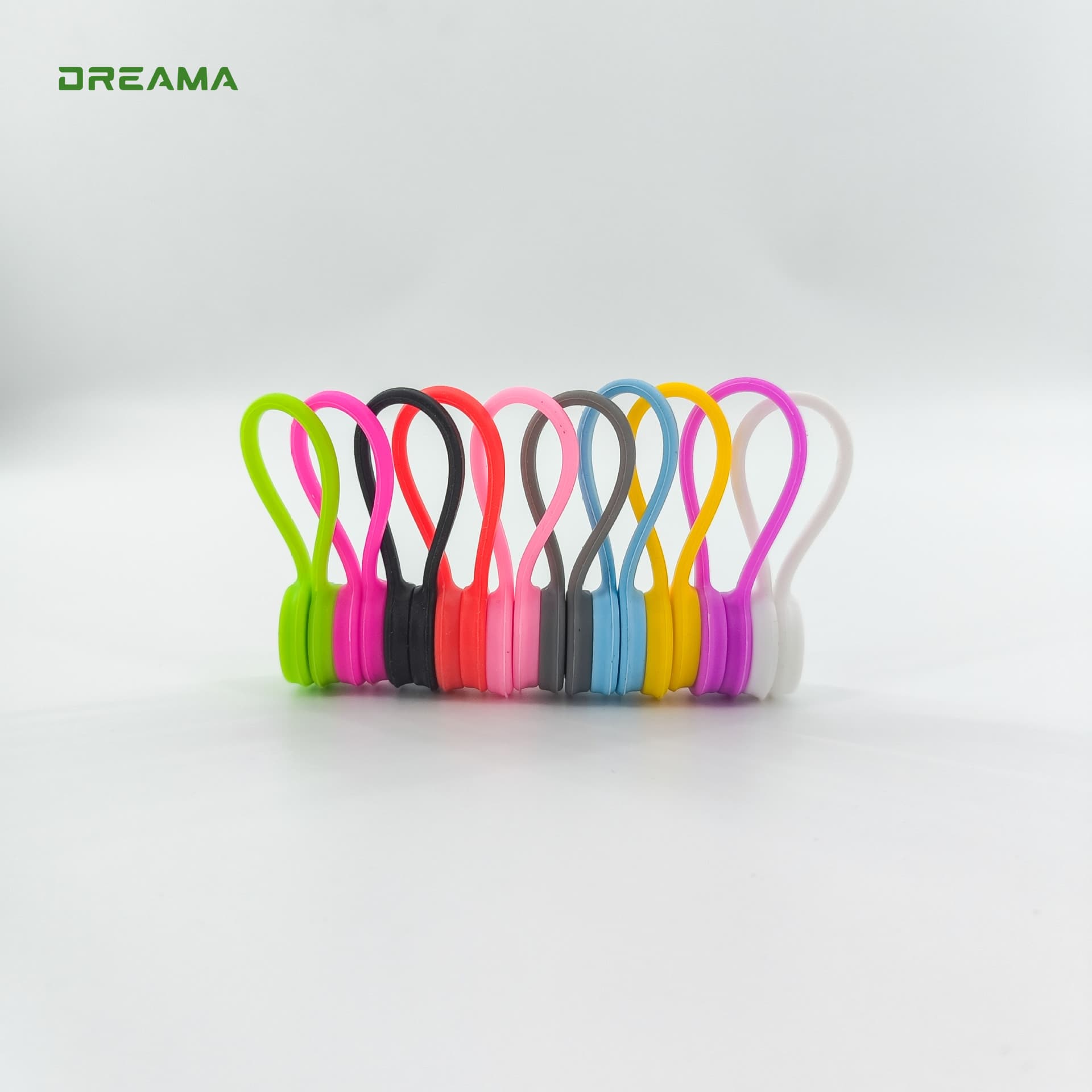 Creative Magnetic Cable Clip Silicone Magnetic Cord Organizer Cable Tie Holder Fridge Magnet Storage Clip
