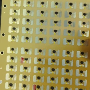 Transparent Core Material with LED Lights, PVC Card Lamination Middle Layer, Glowing Transparent LED Beads