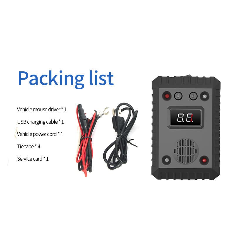 New Car-Mounted Ultrasonic Mouse Repellent with 12V/5V Power Supply and Flashing Led Smart Mouse Repellent