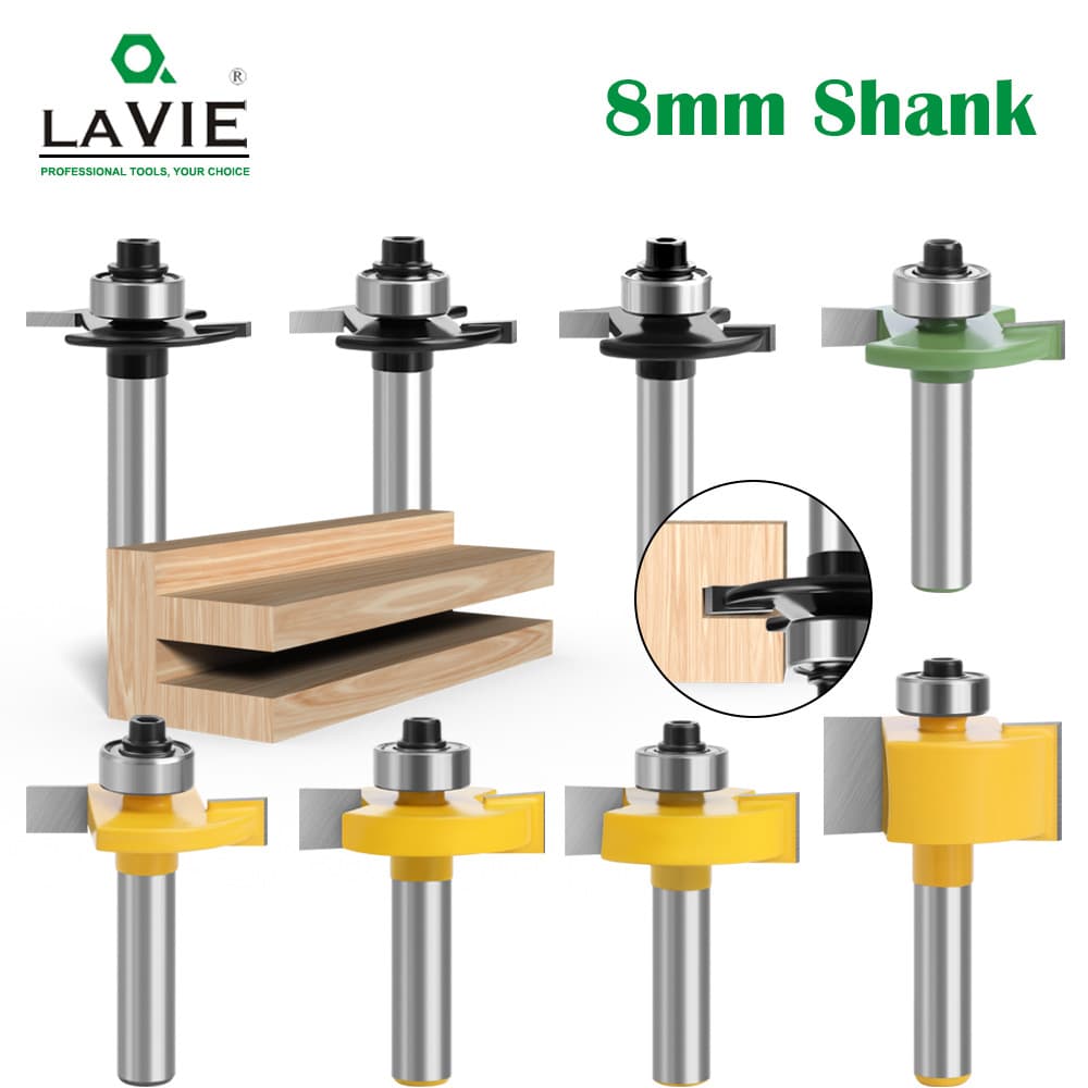 New 8-Piece Set T-Shaped Alloy Ball End Milling Tools Woodworking Grooving Knife Woodworking Machines Non-Imported Products
