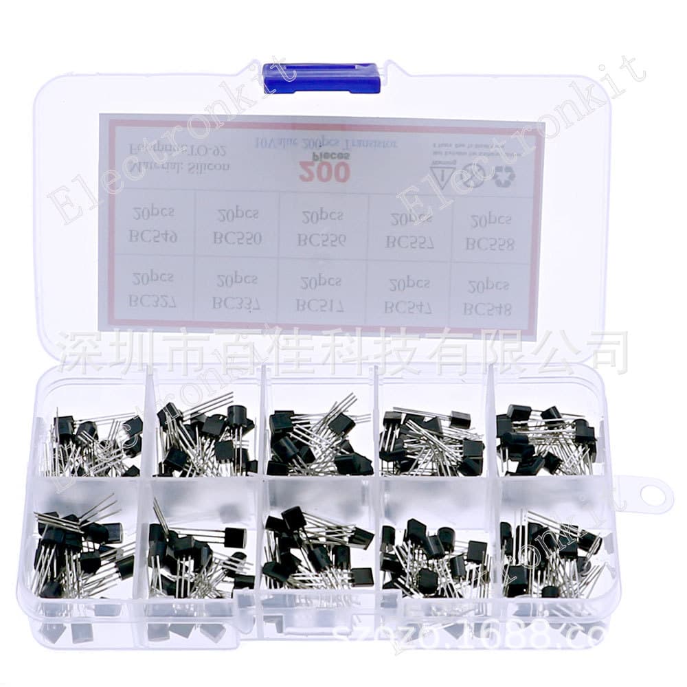 200pcs 10 Specifications Transistor Set Component Box